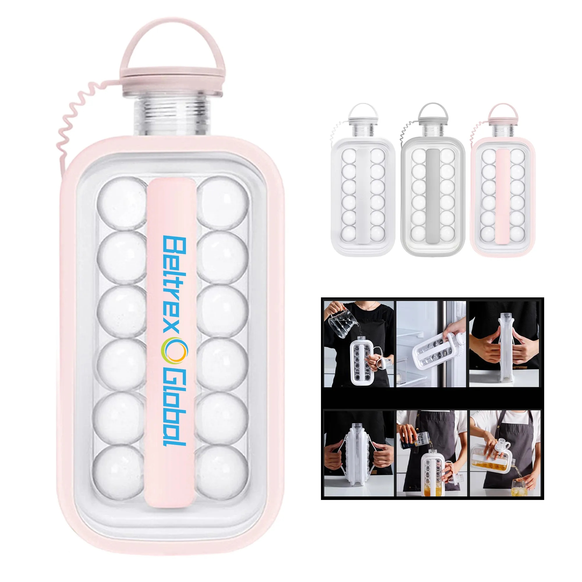 Portable Silicone Ice Mold with Foldable Structure 2