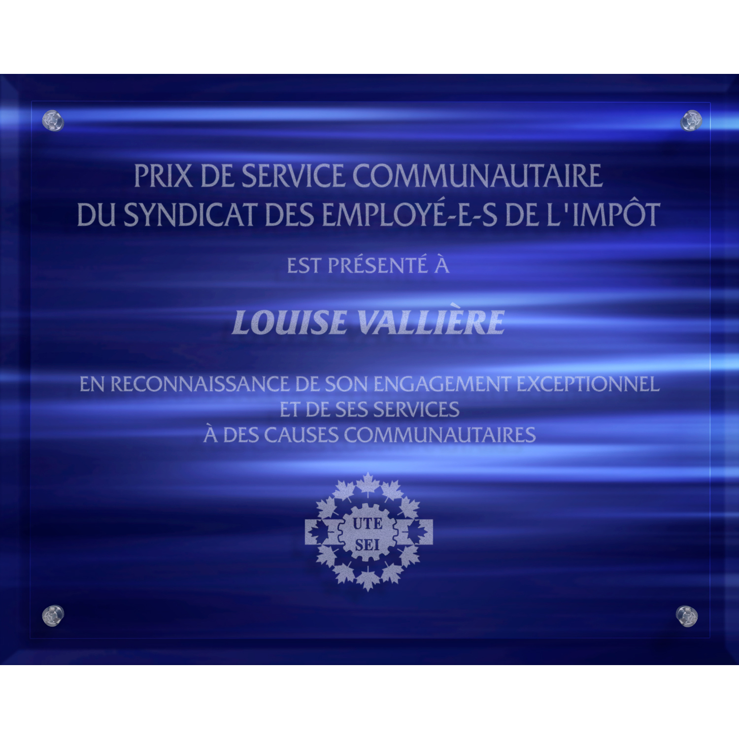 Theme Award w/ Strata Background Plaque (8"x 10") Laser Engraved