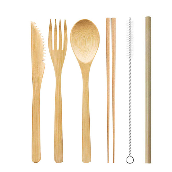 Bamboo Utensils Cutlery Set 3