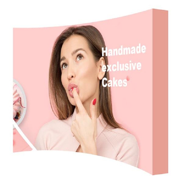 10' Fabric Pop Up Display Graphic Only (Curve)
