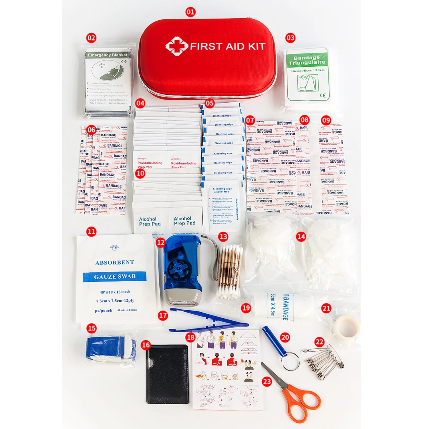177 Pieces Pocket First Aid Kit 2