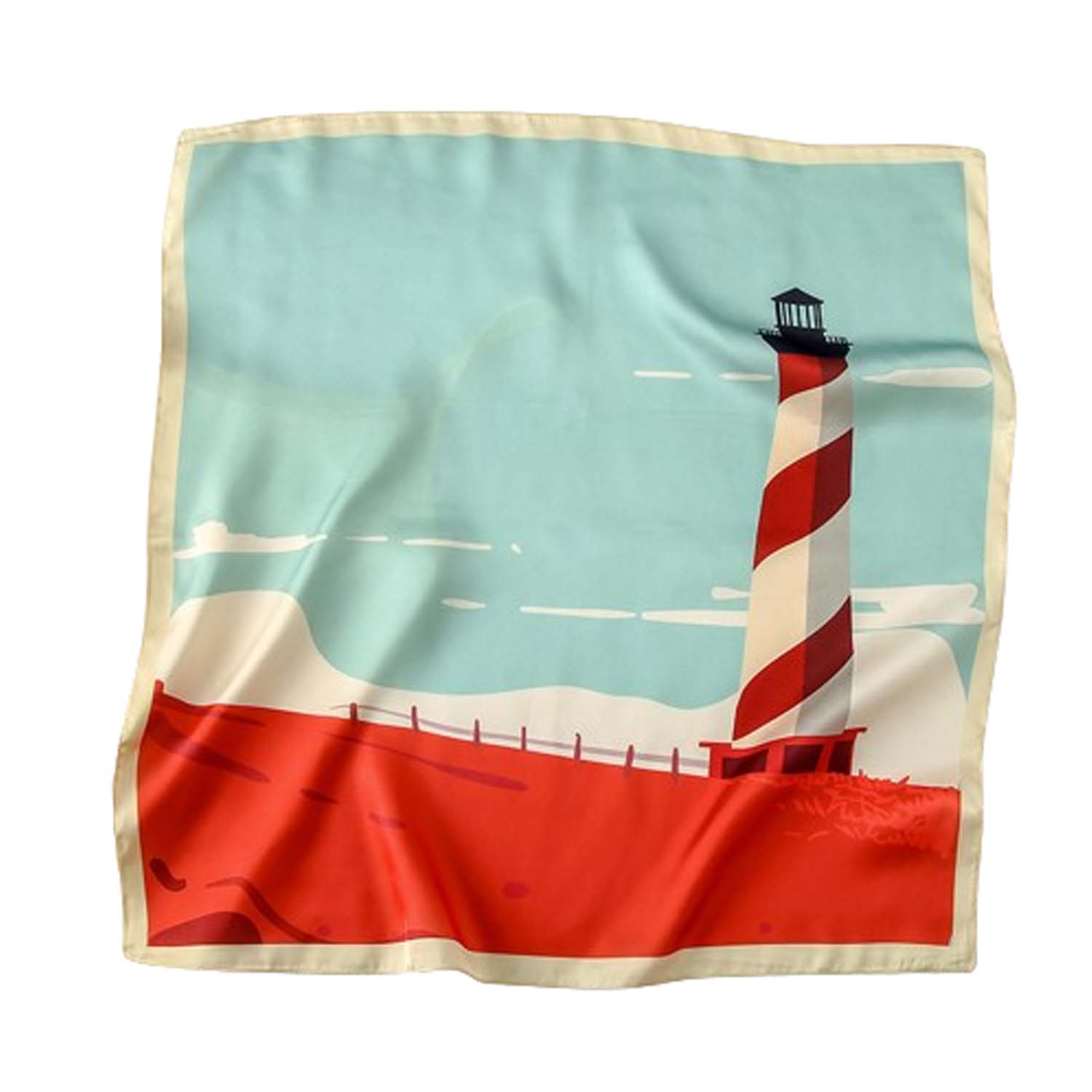 Polyester Silk-Like Square Scarf 5