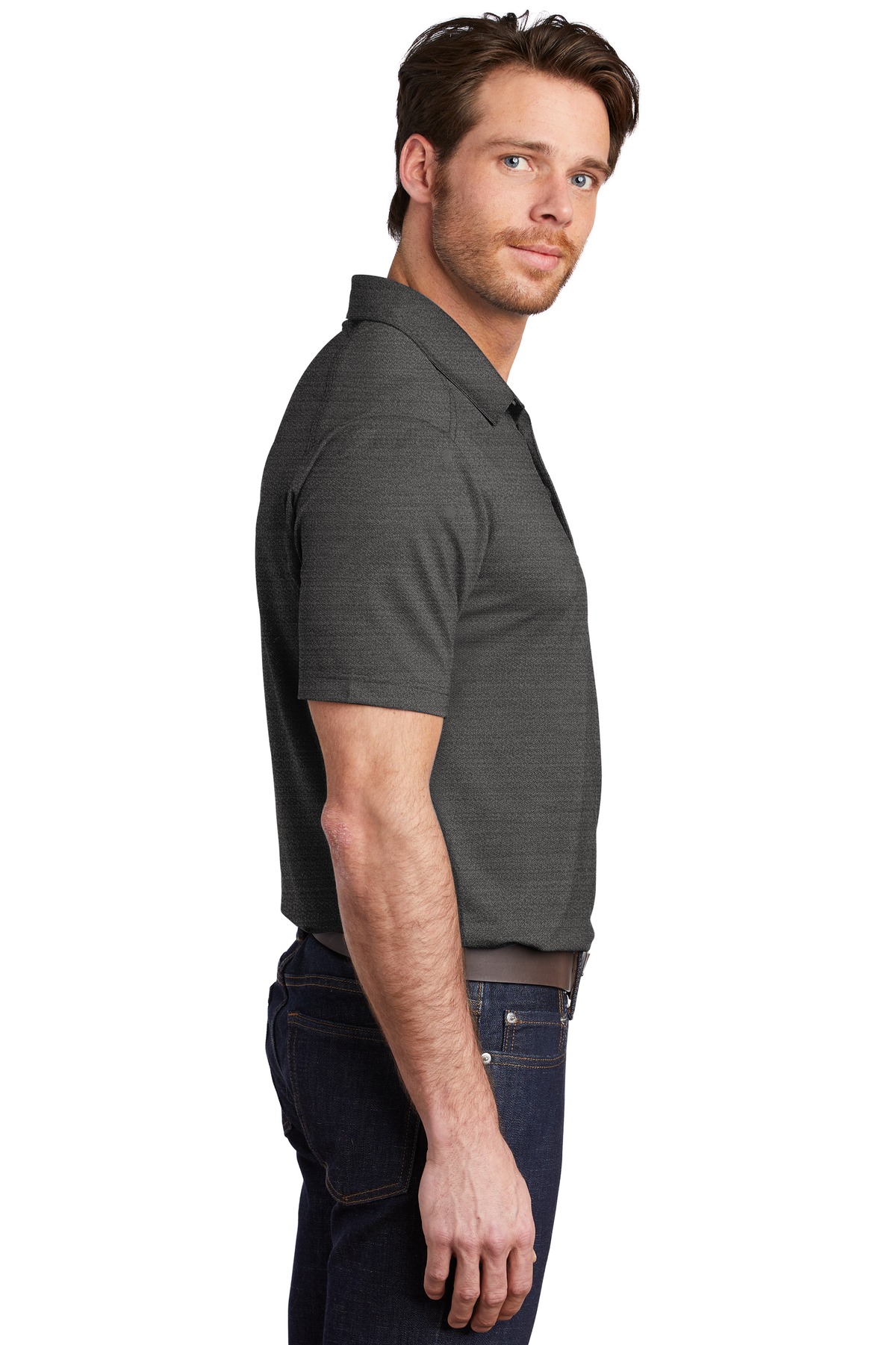 Stretch Heather Polo