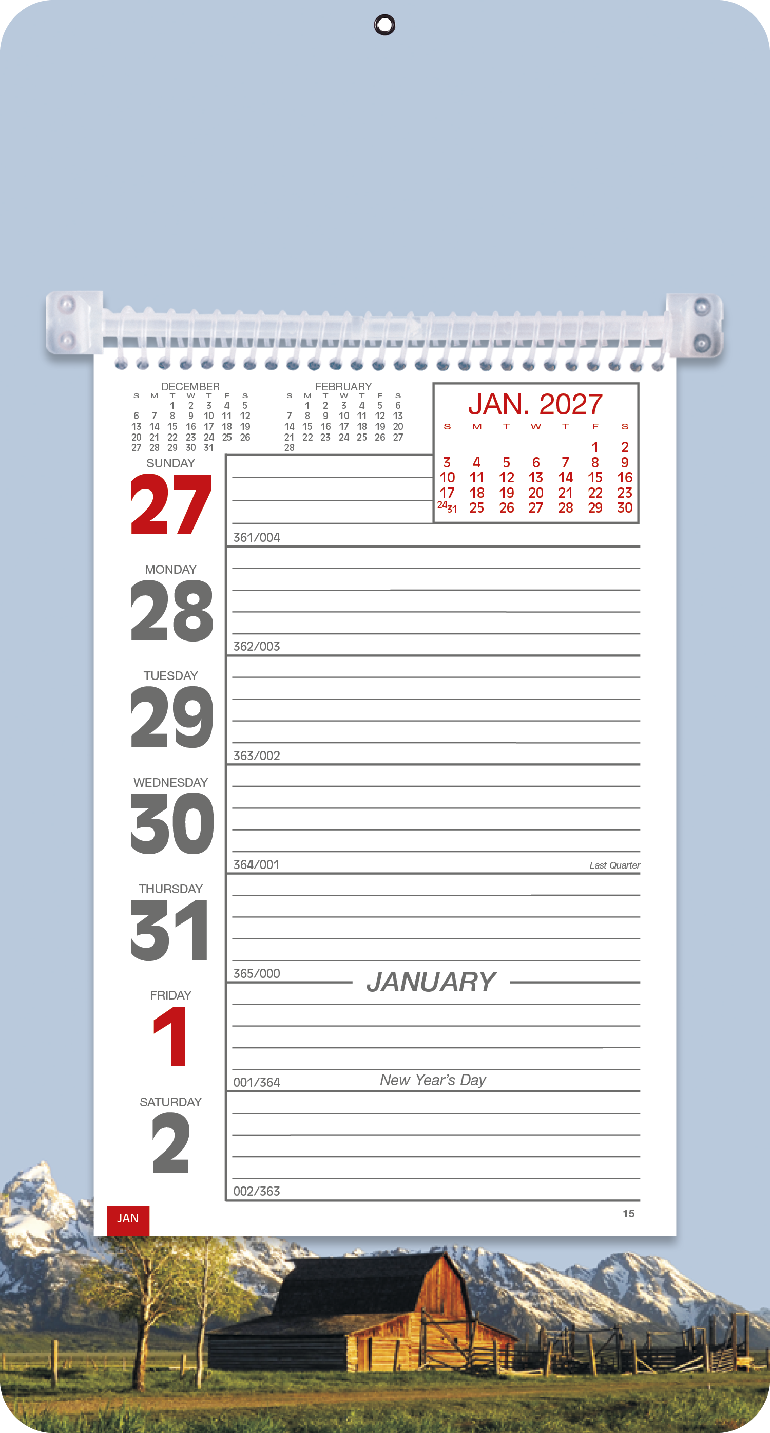 Triumph® Calendars Full-Color Weekly Memo Calendar 64