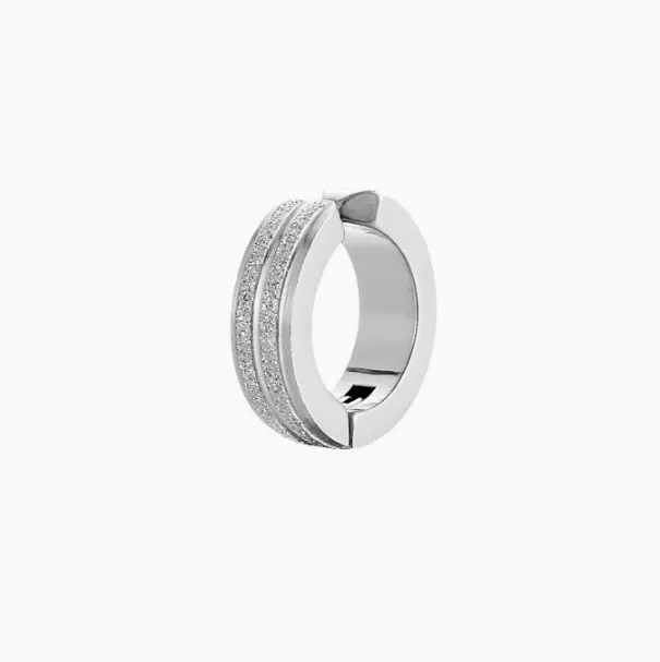 Alloy polished engraved open ring ear clip jewelry 7