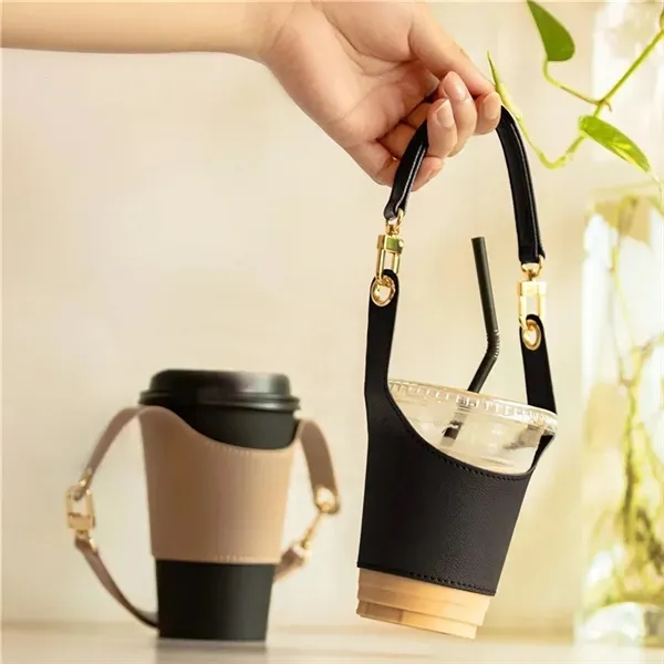 PU Leather Coffee Cup Carrier 9