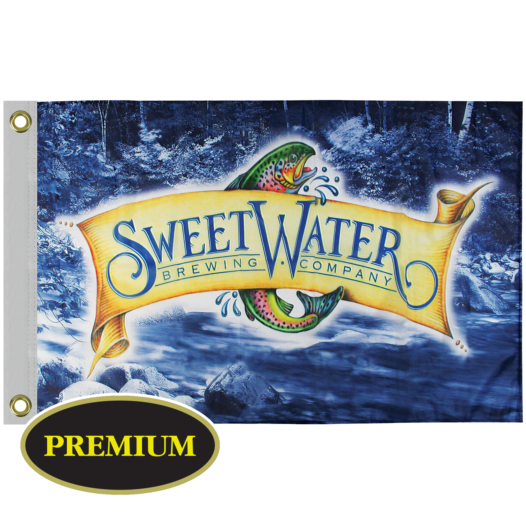 2' x 3' Digitally Printed Knitted Single Reverse Polyester Flags 4