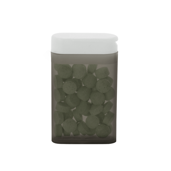 1 1/2" x 2 1/2" Rectangular Flip-Top Mint Dispenser 20