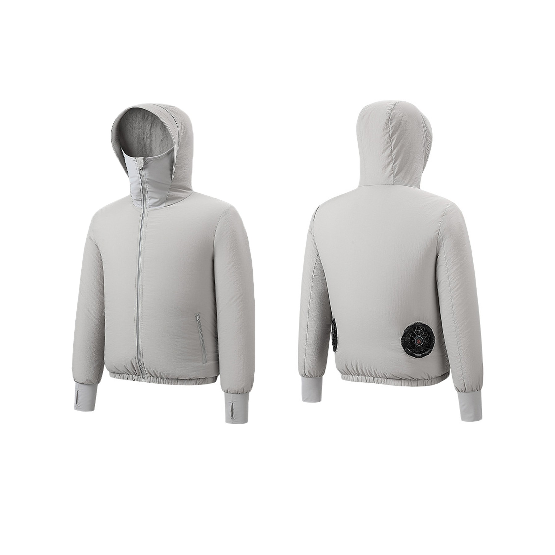 Men's Breathable Lightweight Cooling Jacket With Mini Fan 2