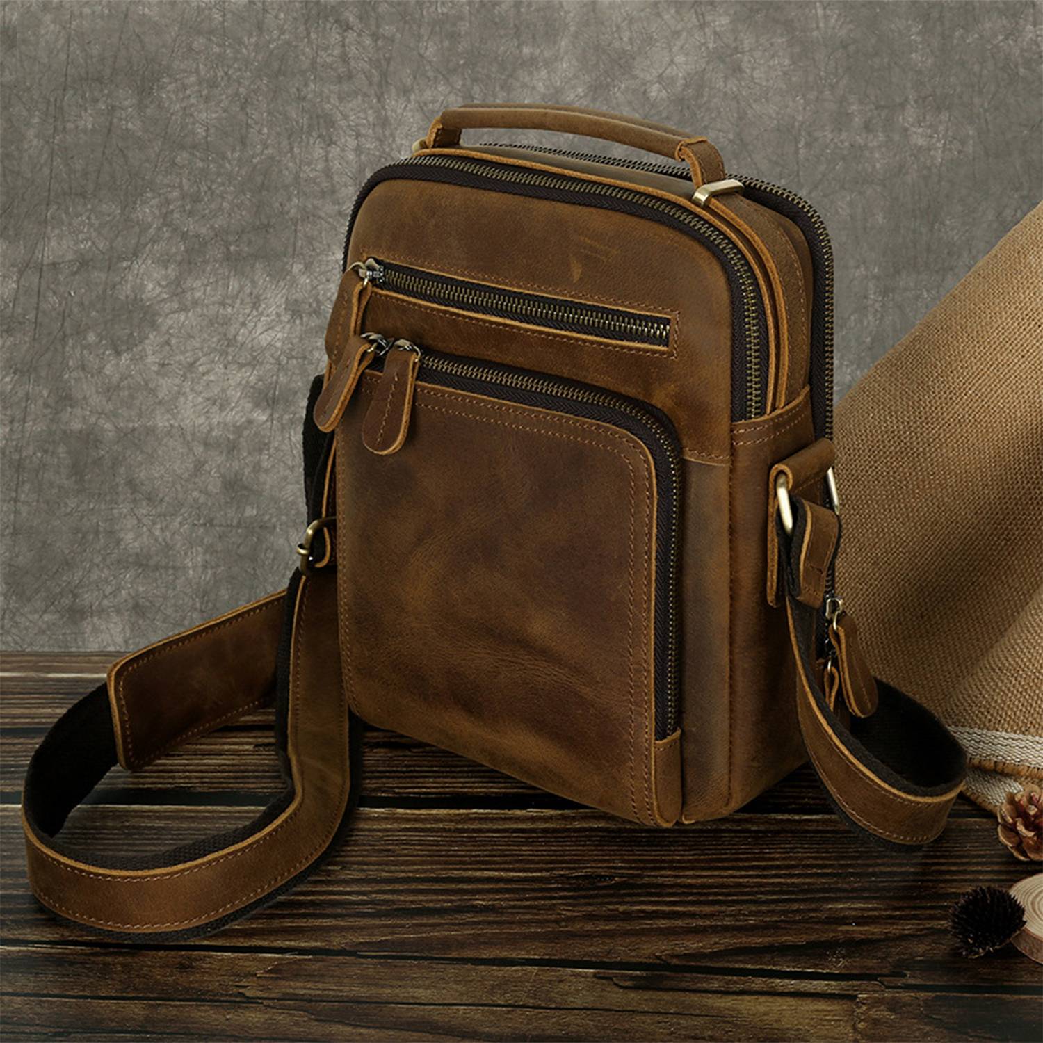 Vintage Shoulder Bag For Men 2