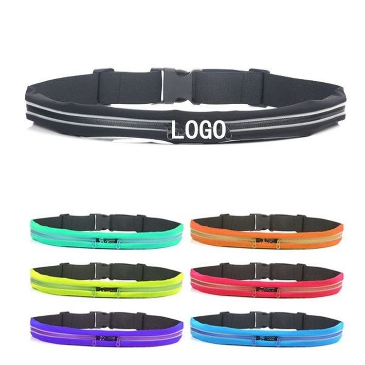 Portable Running Belt with 2 Waterproof Sports Pockets 1