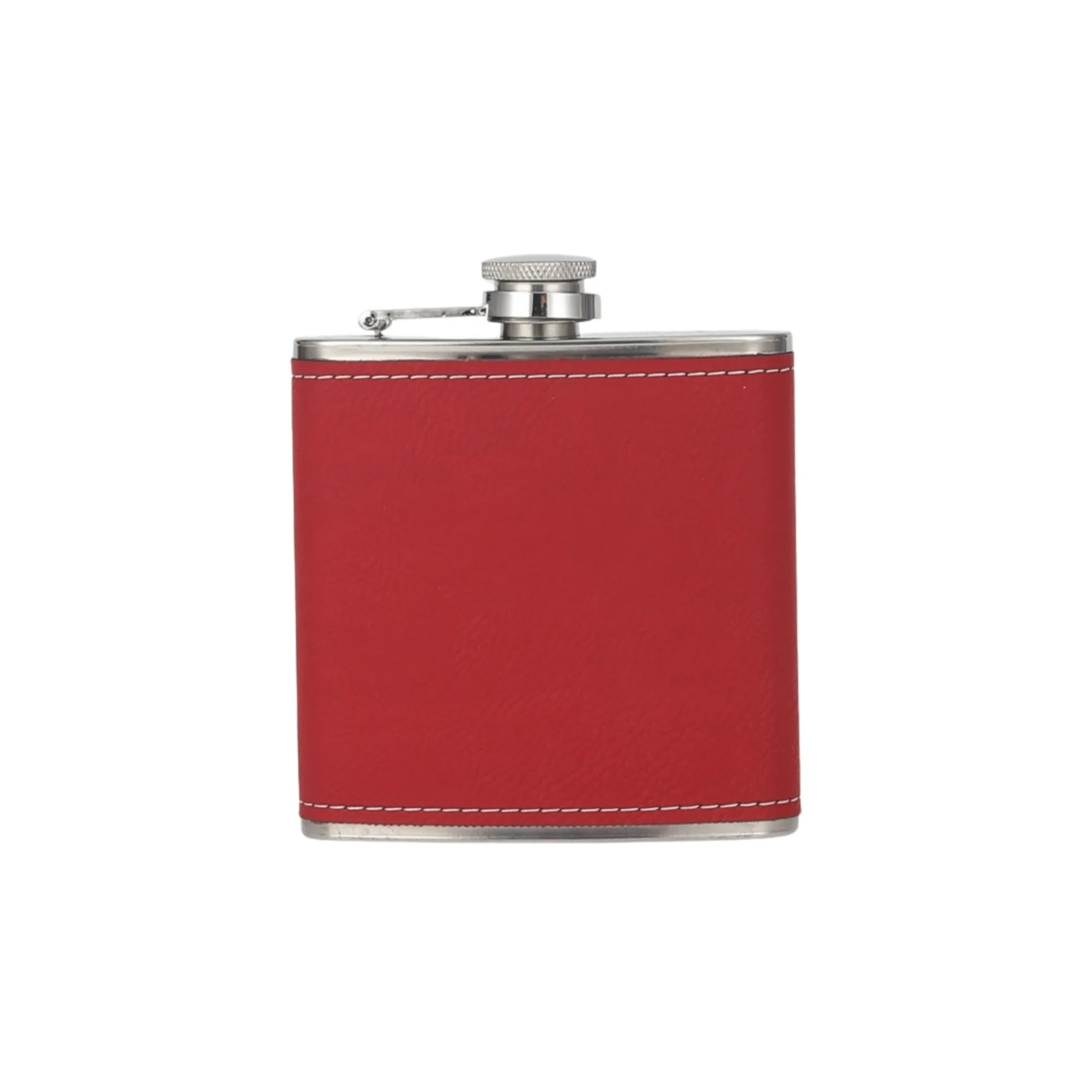 Engraved Leather Hip Flask 6oz 23