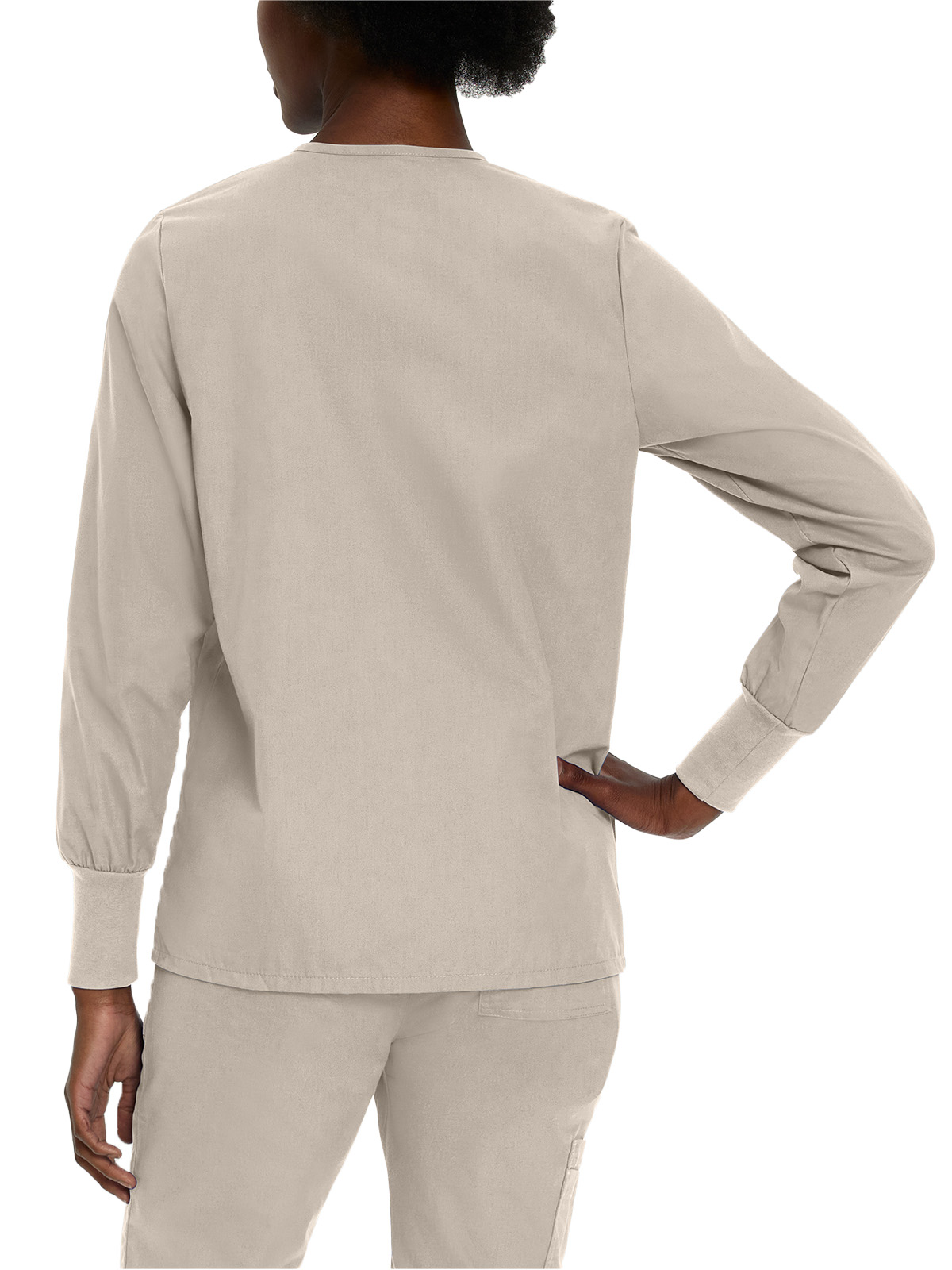Landau - Essentials - Women's Four-Pocket Crew Neck Warm-Up Jacket 34
