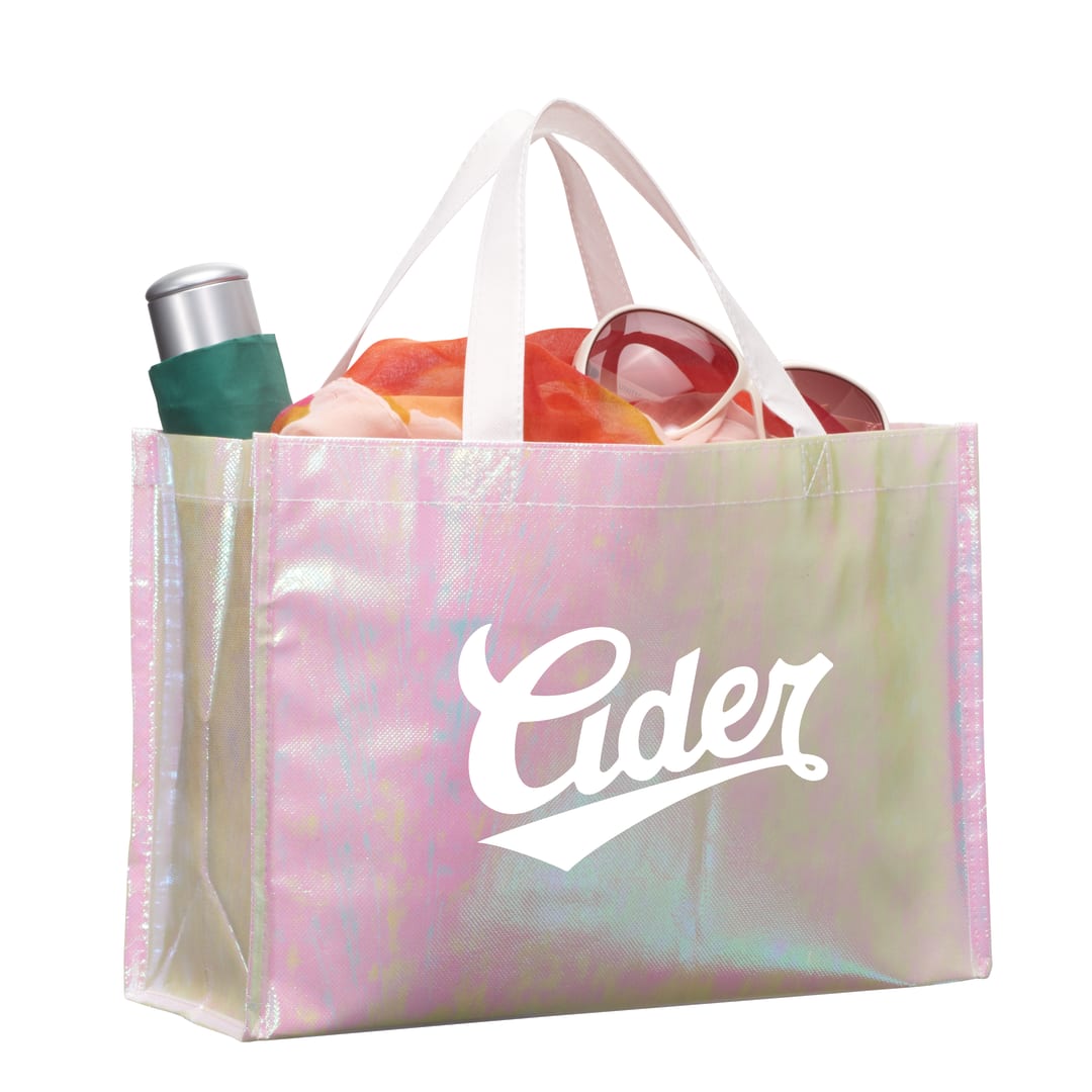Iridescent Non-Woven Shopper Tote 13