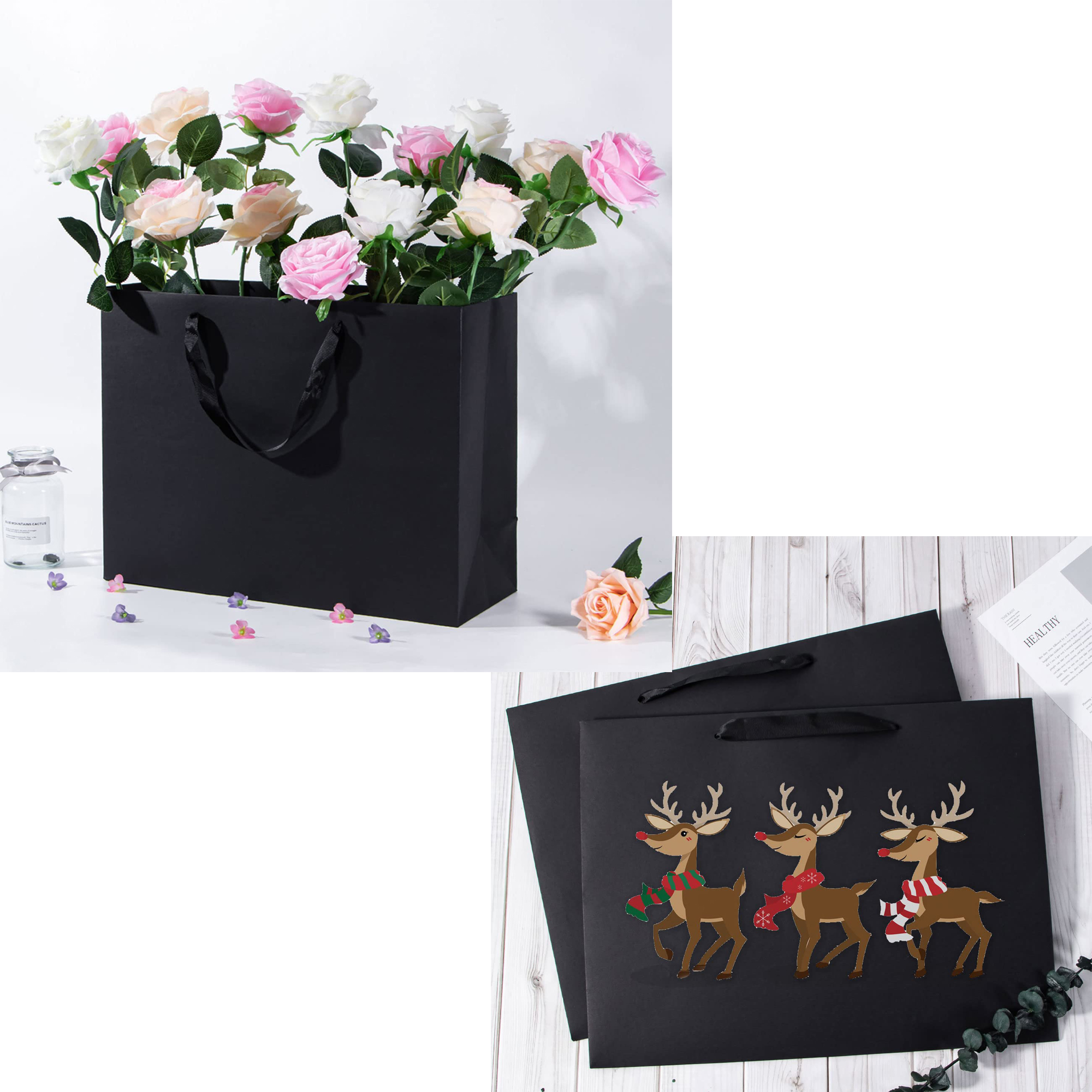Customizable Horizontal Cardstock Tote Bag 6