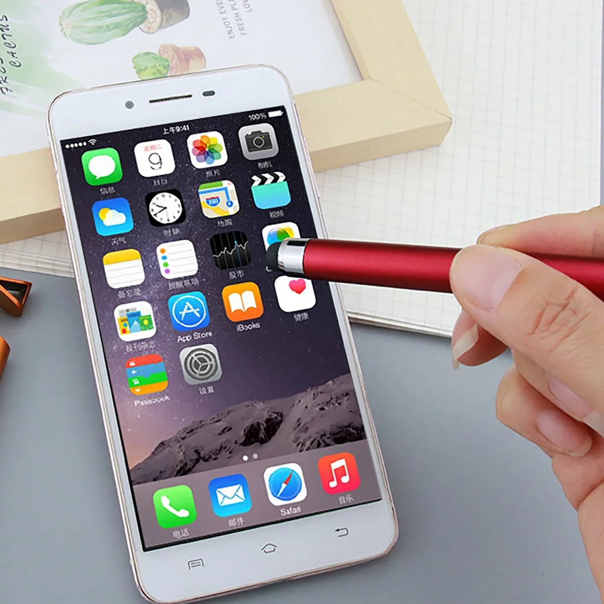 Stylus With Phone Stand holder Multifunction Ballpoint Pen 5