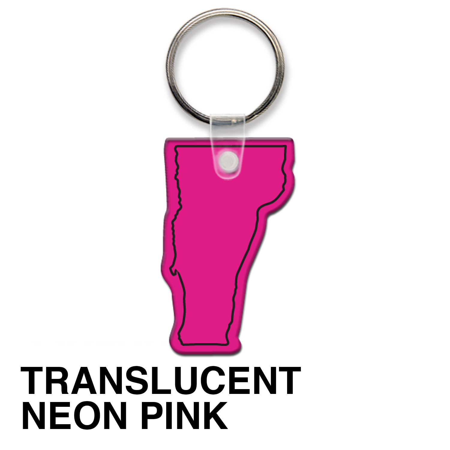 Vermont State Shape Key Tag (Spot Color) 8