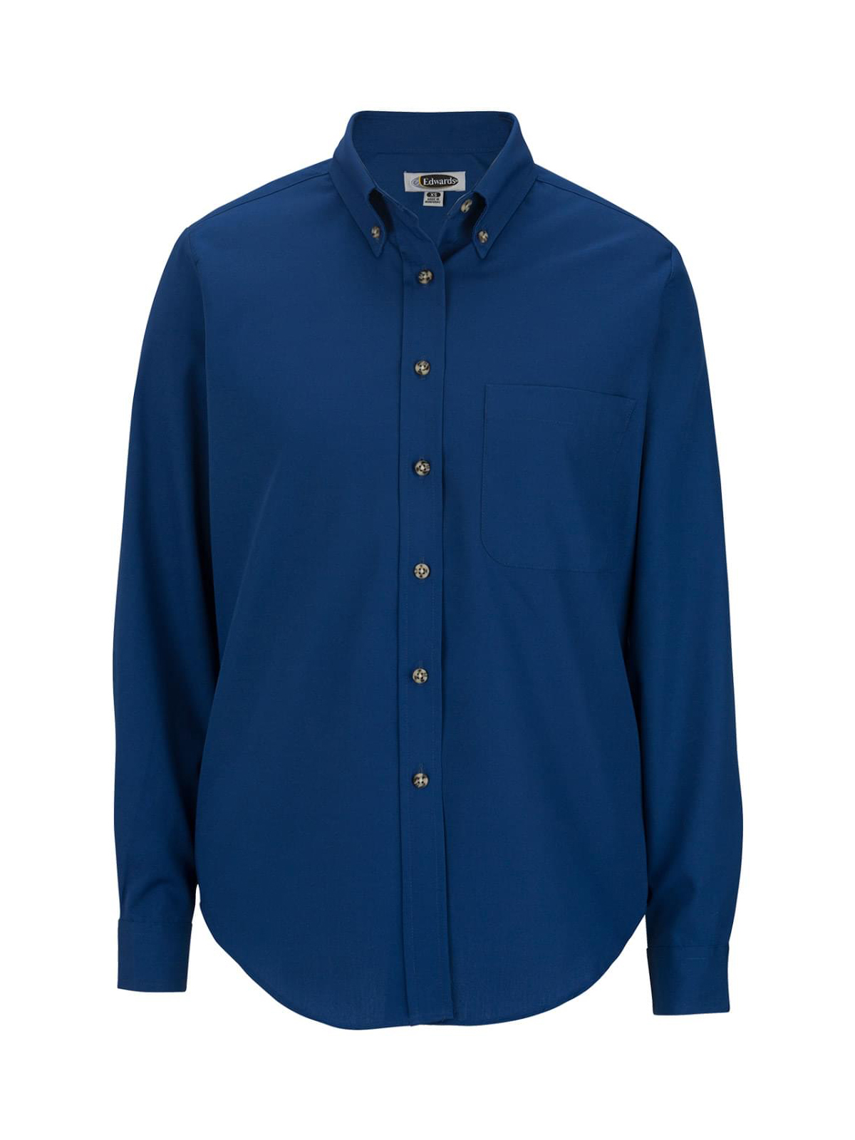 Edwards - Women's One-Pocket Poplin-Long Sleeve