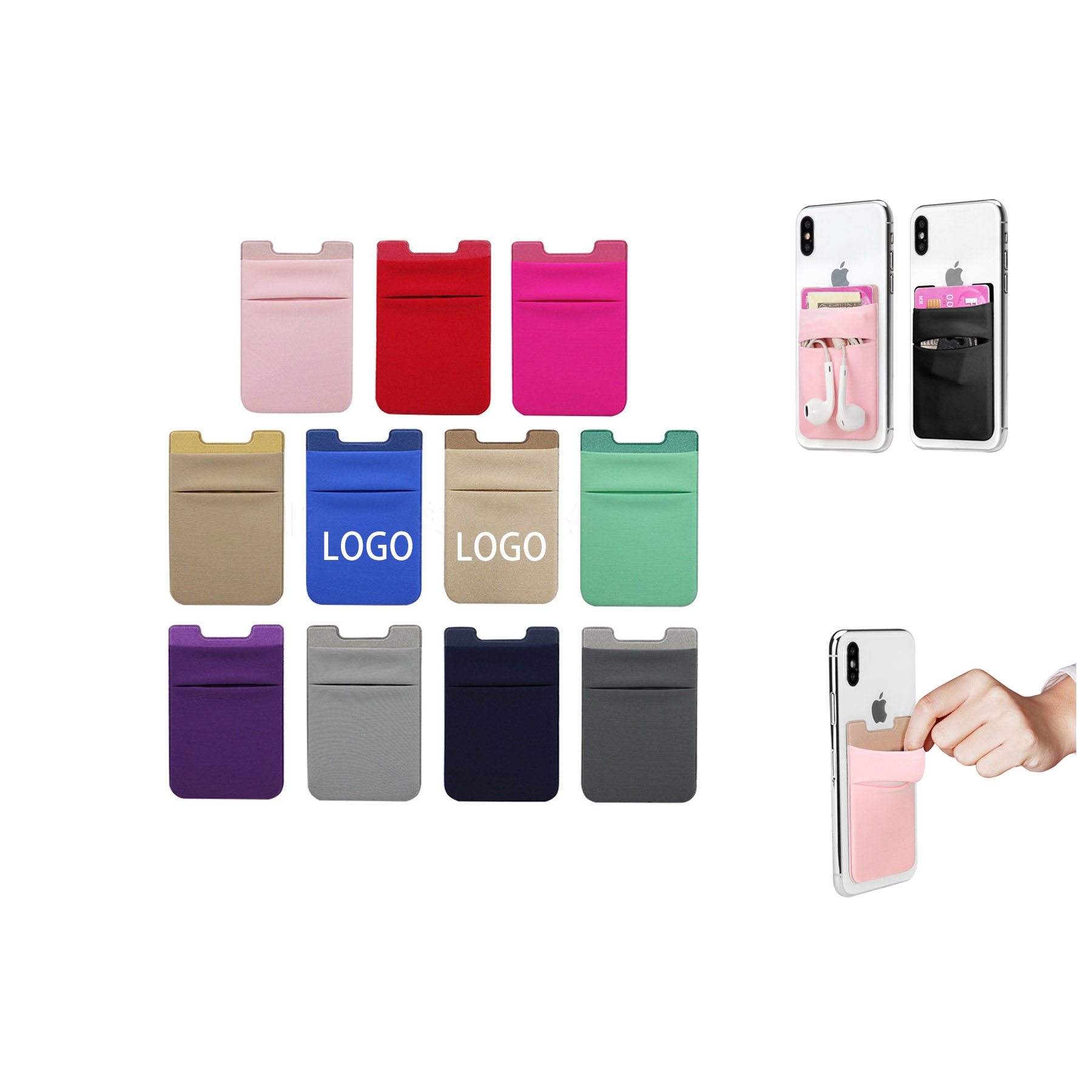 Lycra Mobile Phone Card/Wallet holder 2