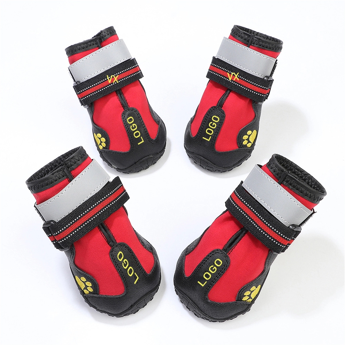 Dog Boots Waterproof Shoes 4Pcs/Set 6