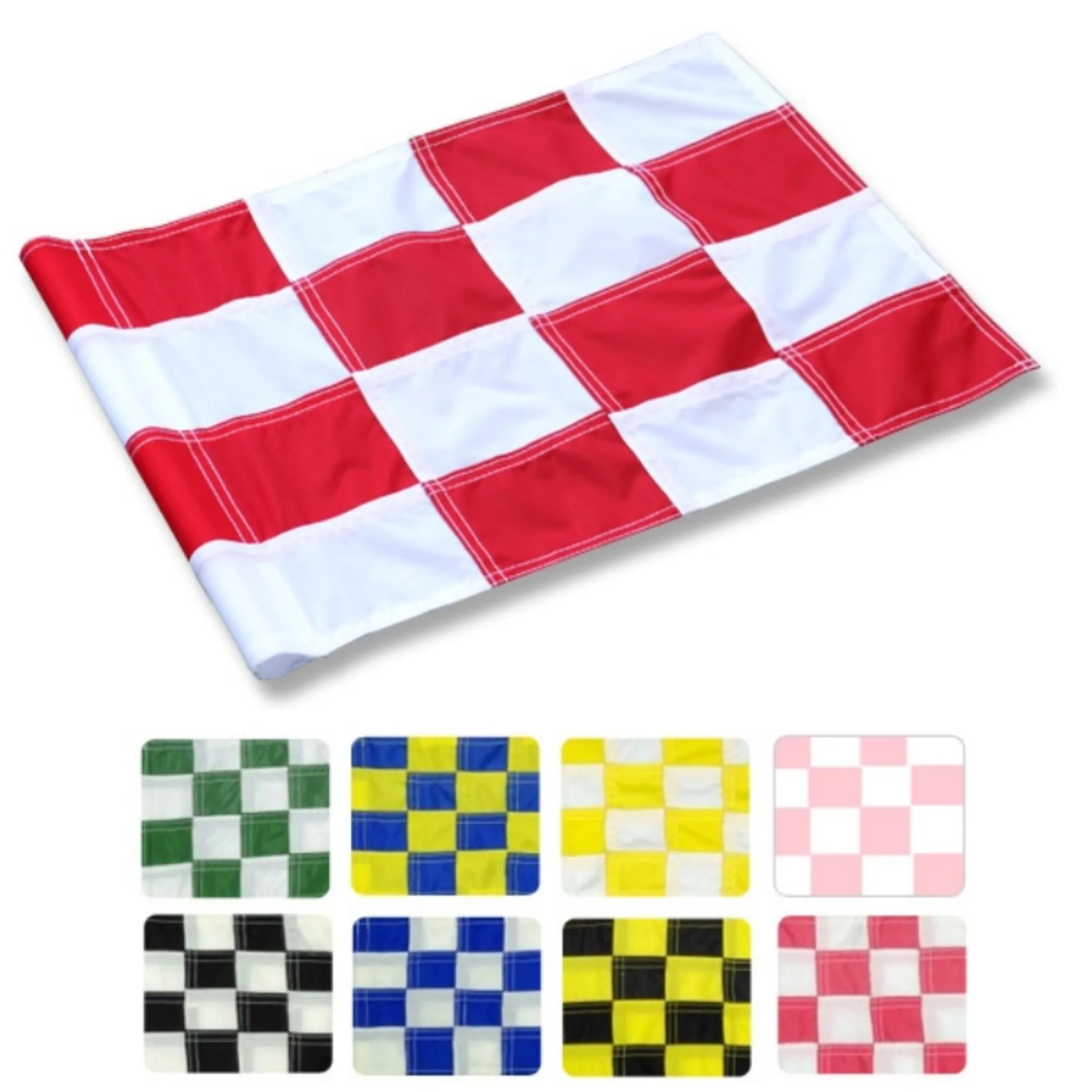 Bucket Golf Pin Flags Hole Cup Game Premium Flagstick Set 7