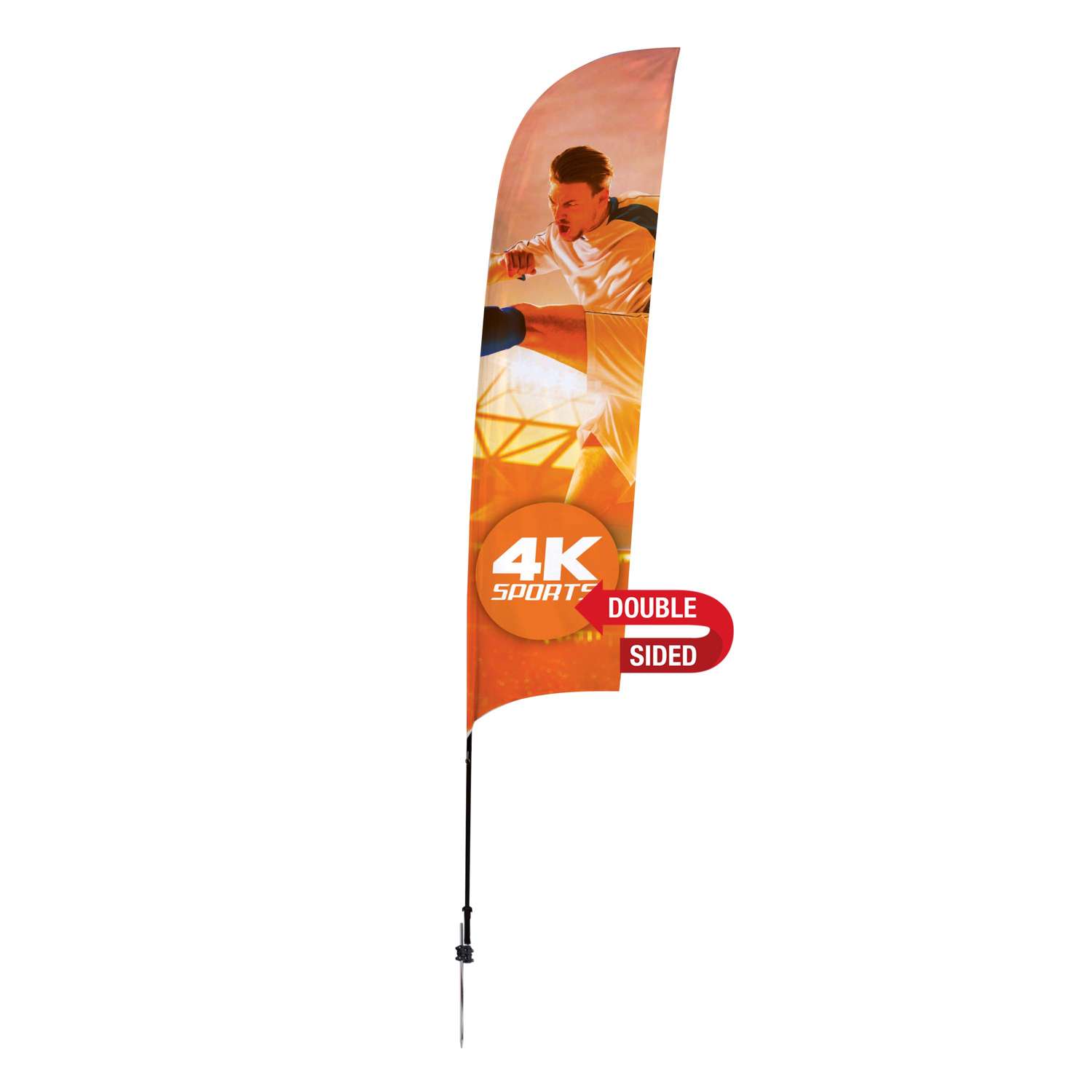 13' Streamline Razor Sail Sign Kit (Double-Sided with Ground Spike) 2