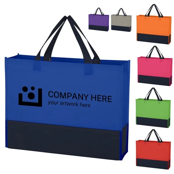 Non-Woven Raven Prism Tote Bag -15x11.5x3.5 7