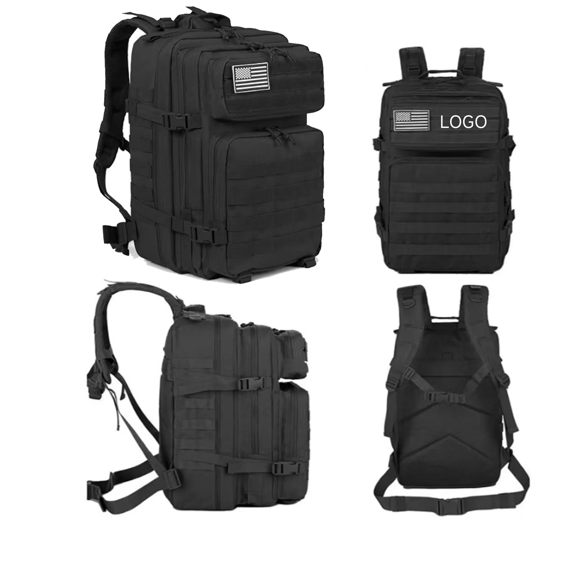 45L Military Tactical Backpack Army Assault Bag