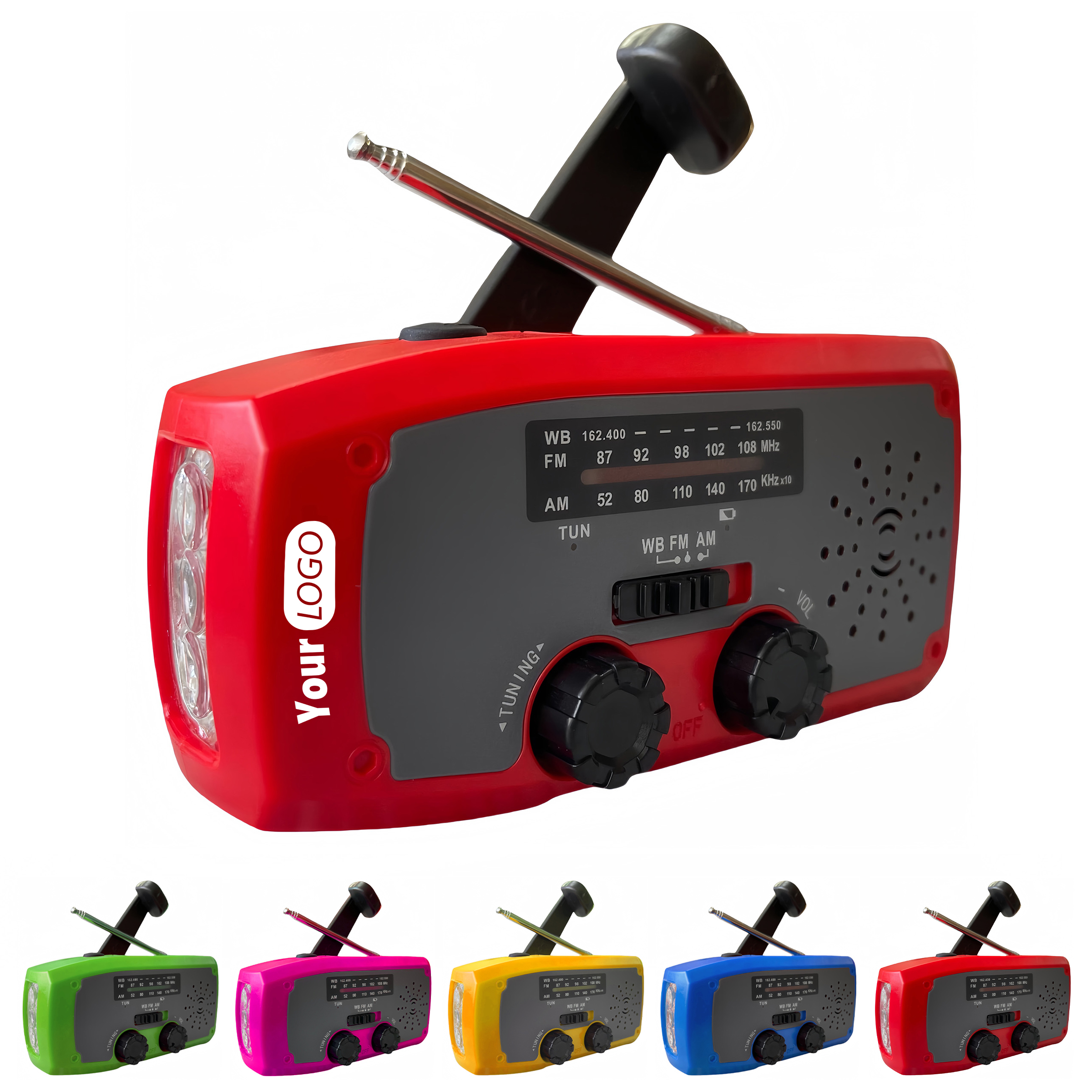 Abs Disaster Prevention And Emergency Radio With Flashlight 3