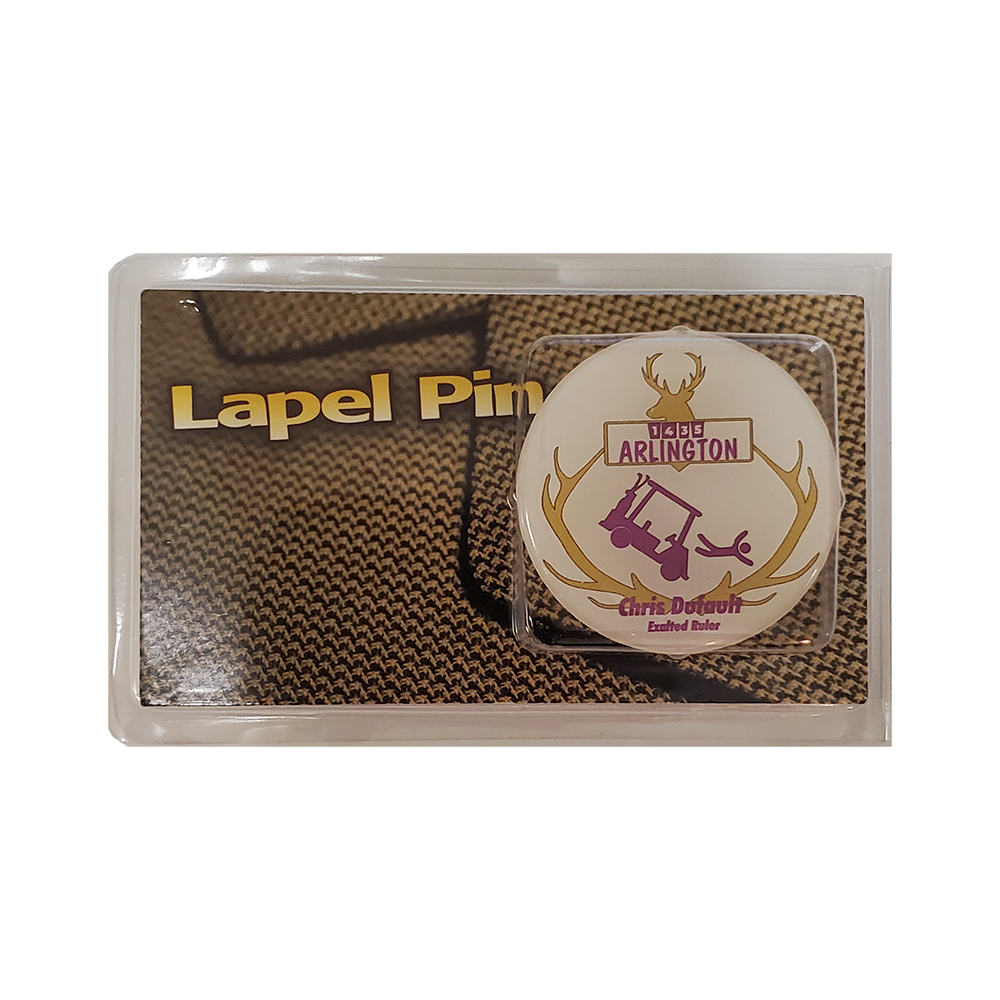 Lapel Pin / Pins with custom shape imprint from 2.1 - 3 Sq.In. 4