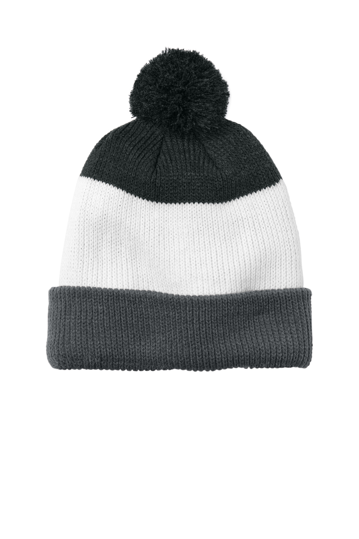 Port Authority Cozy Striped Pom Beanie C979 13