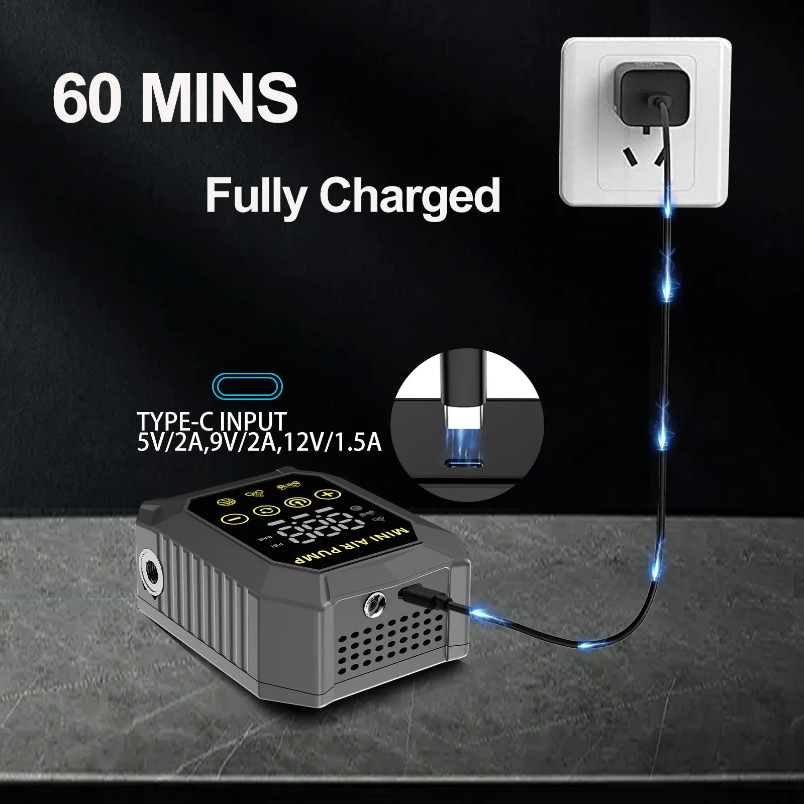 Mini Electric Bike Pump 10