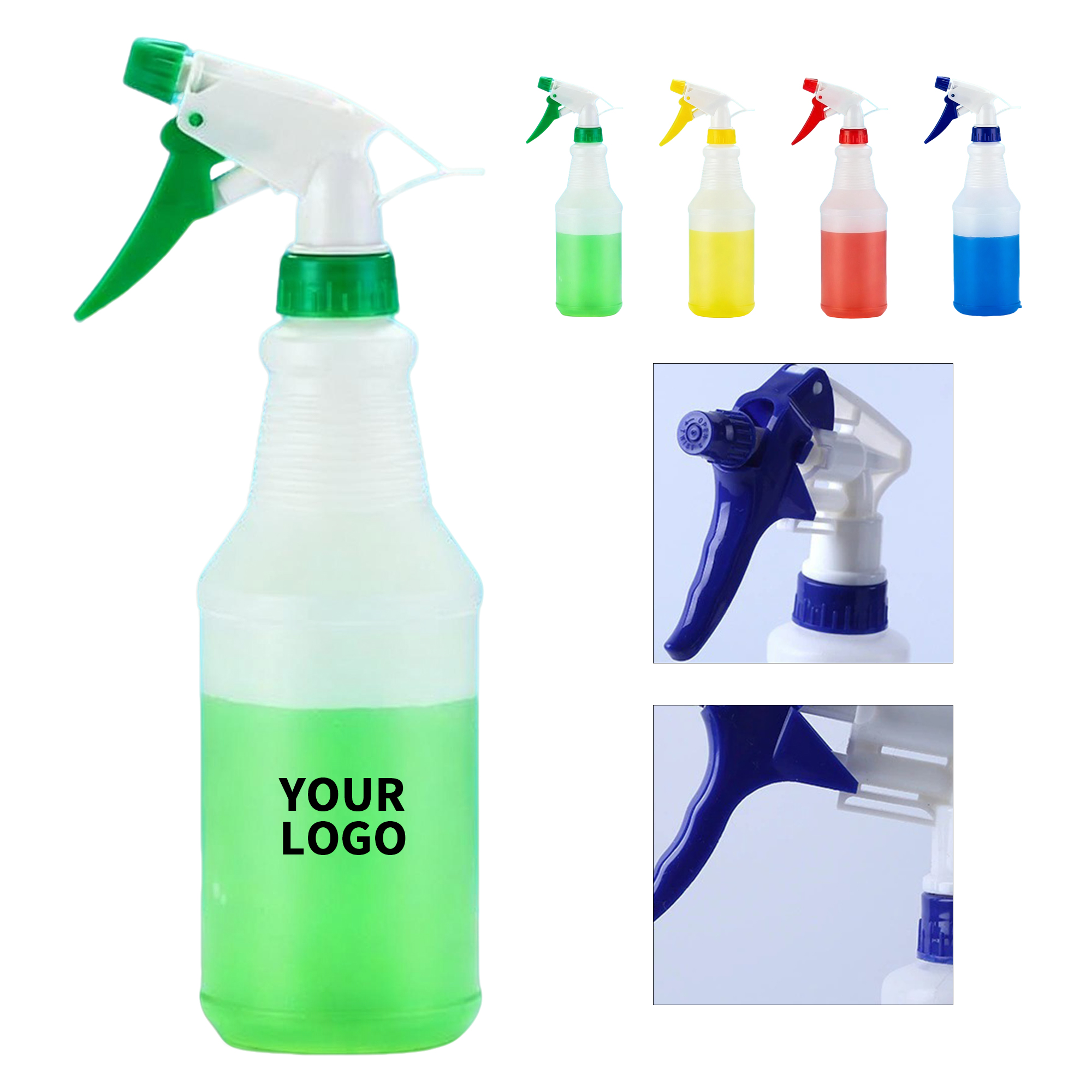 High Density Polyethylene Sixteen Ounce Spray Bottle 6