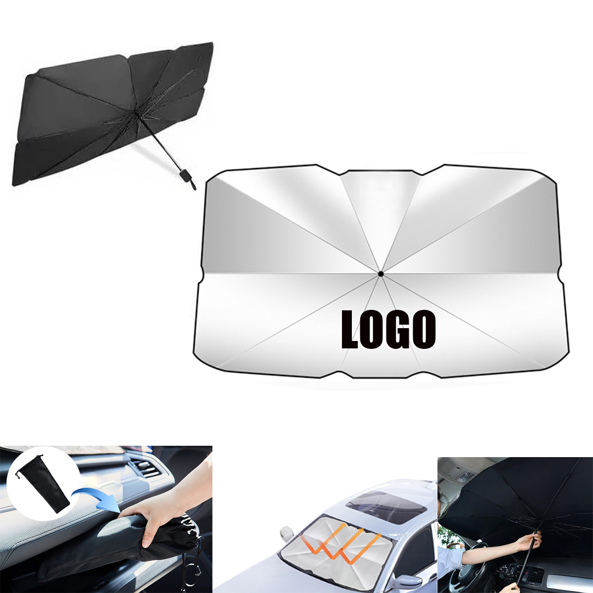 Car Windshield Sunshade Umbrella 1