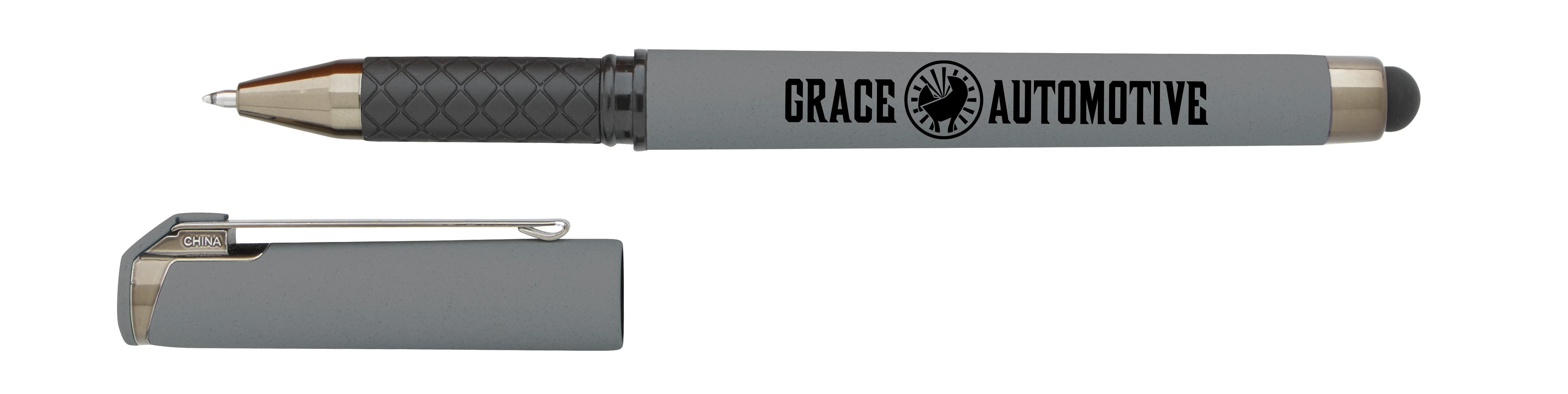 Good Value™ Cali Stylus Gunmetal Suede RABS Pen 100