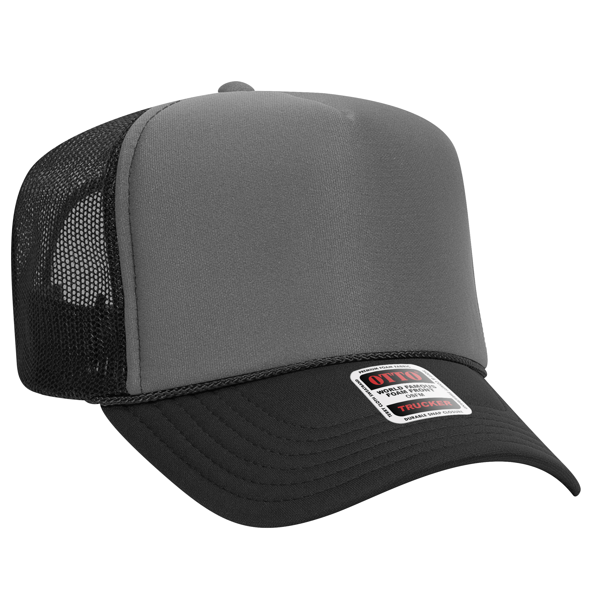 OTTO CAP® 5 Panel High Crown Mesh Back Trucker Hat 83