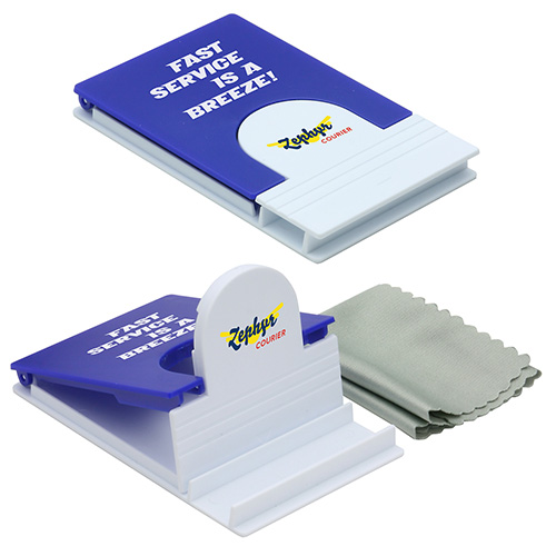 5“ x 5” Microfiber Cloth with Phone Holder 6