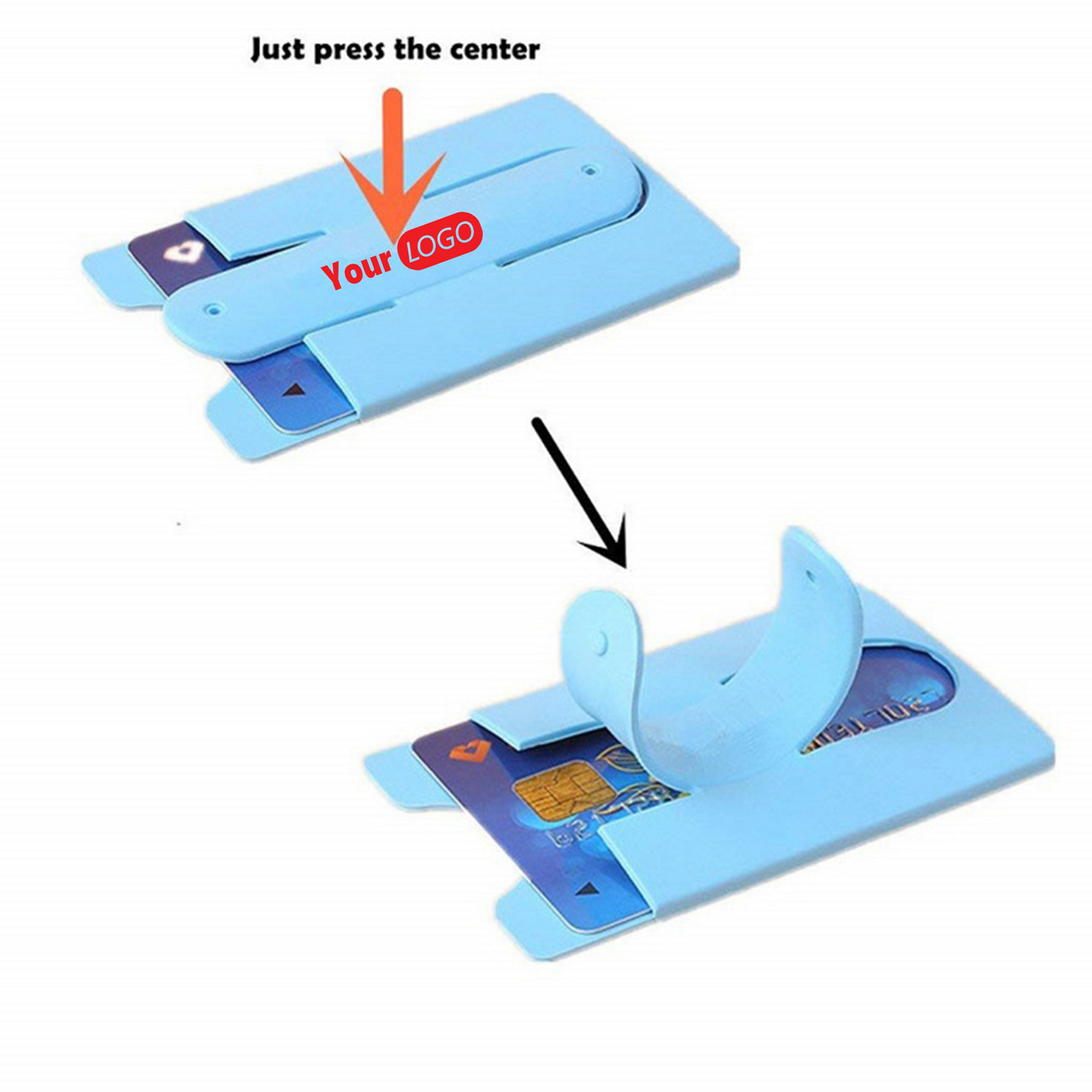 Silicone Mobile Phone Holder With Pocket 3