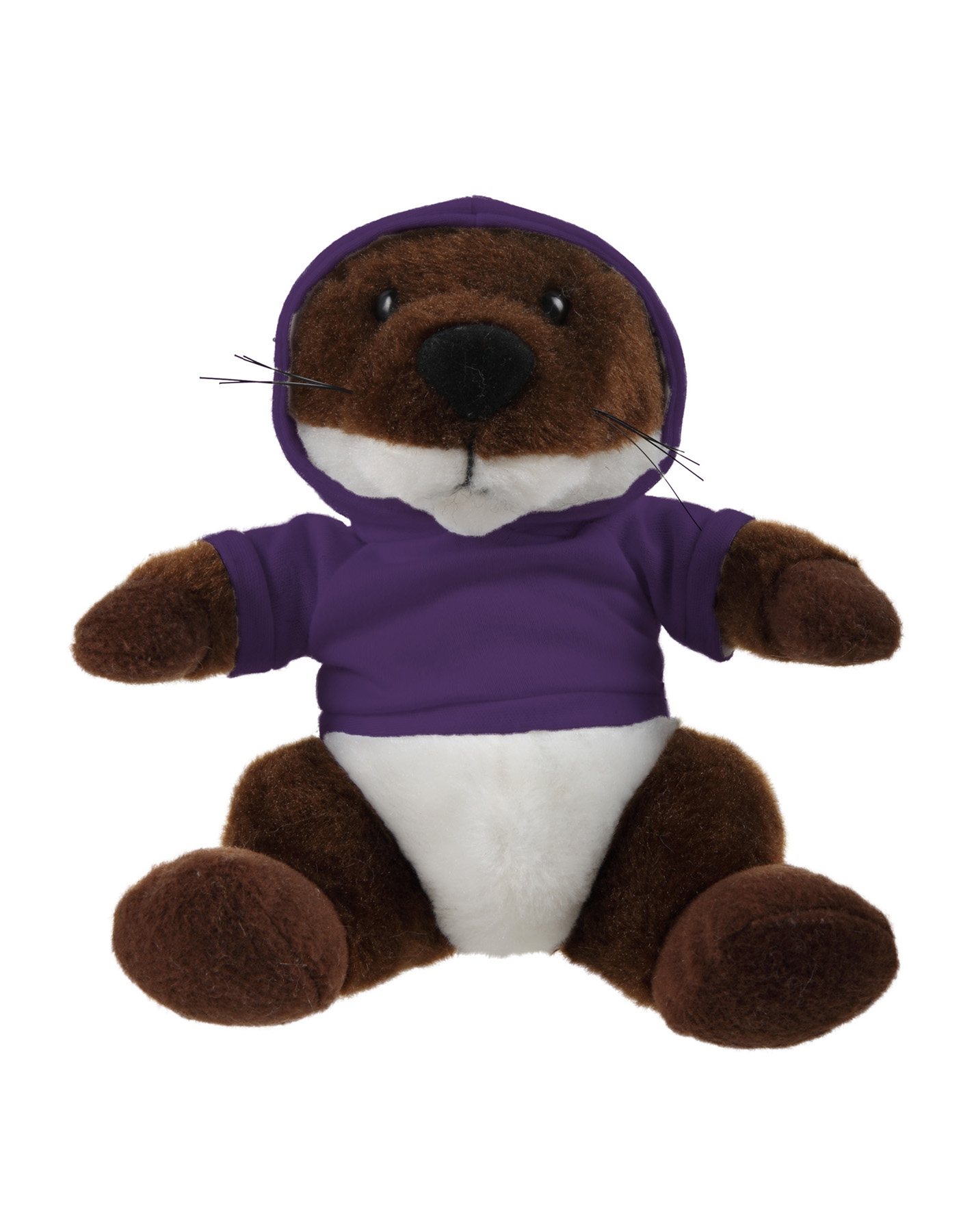 Soft Plush Stuffed Sitting Otter wearing a Hoodie 13