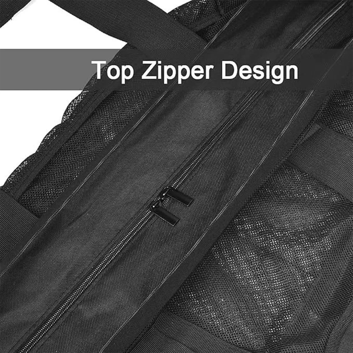 Zipper Mesh Tote Large Beach Bag 4