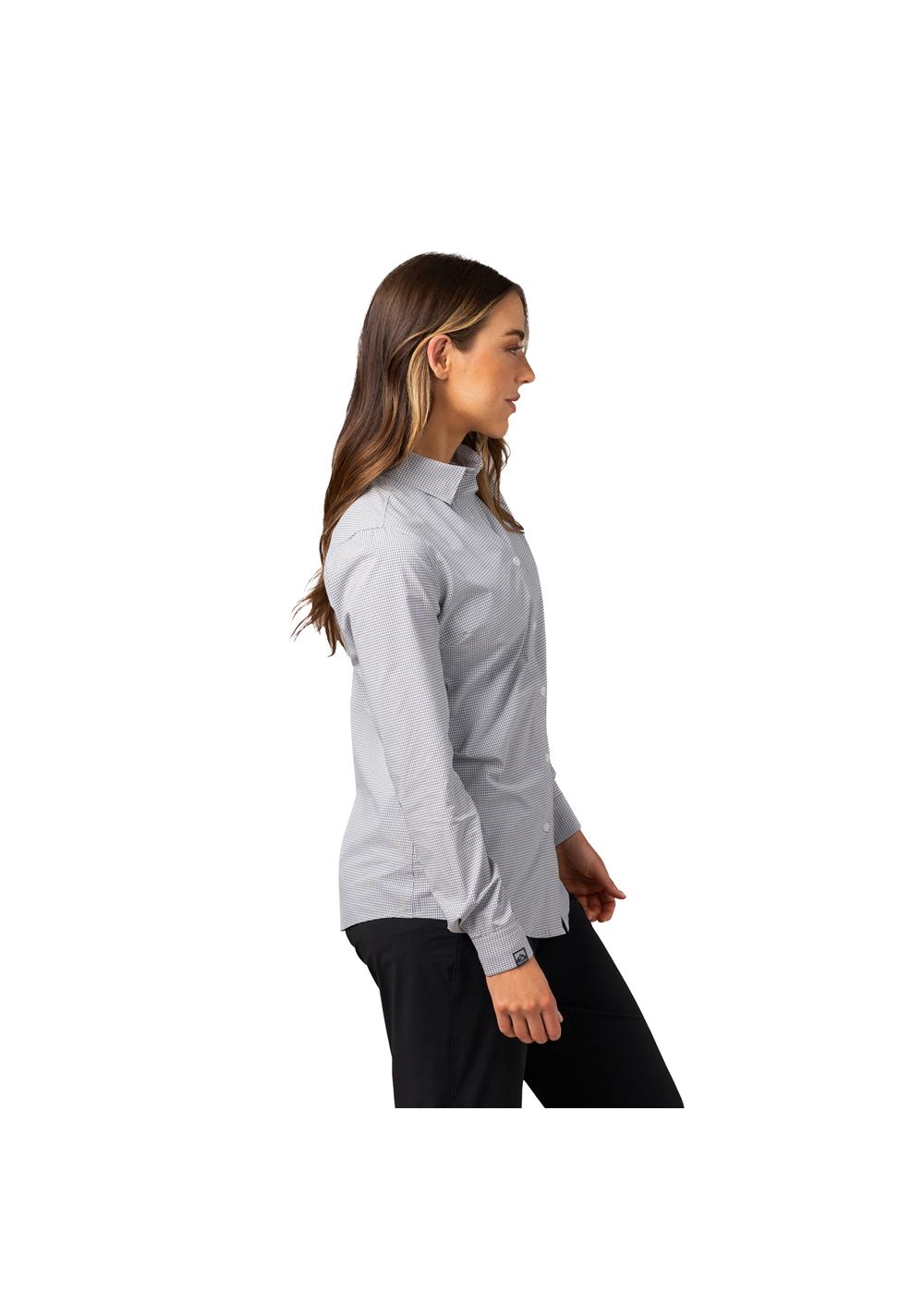 Storm Creek Women's Influencer 4-Way Stretch Windowpane Woven Shirt