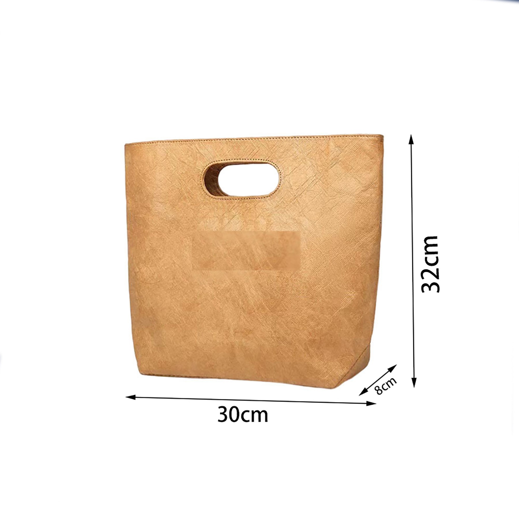 Washable Kraft Paper Shopping Tote Bag 2