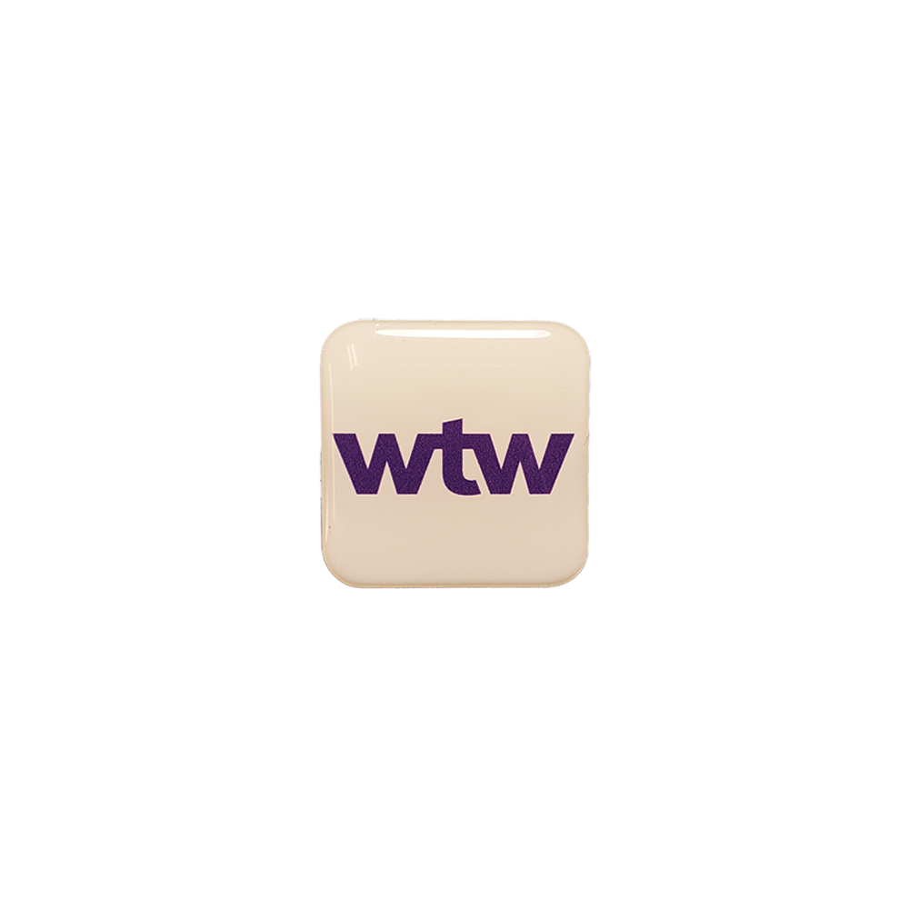 Lapel Pin / Pins with custom shape imprint up to 1 Sq.In. 2