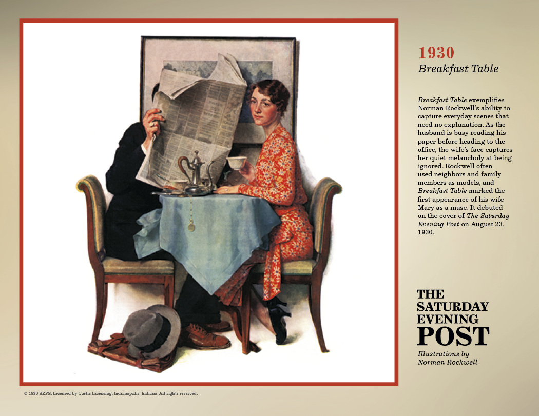 Triumph® Calendars The Saturday Evening Post Illustrations by Norman Rockwell Calendar 1