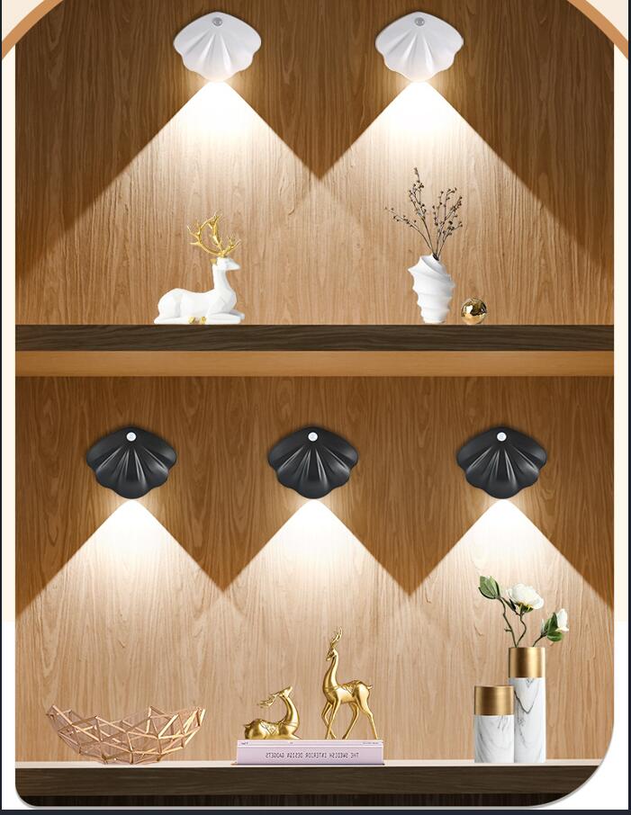 Shell Shaped LED Motion Sensor Night Light 3