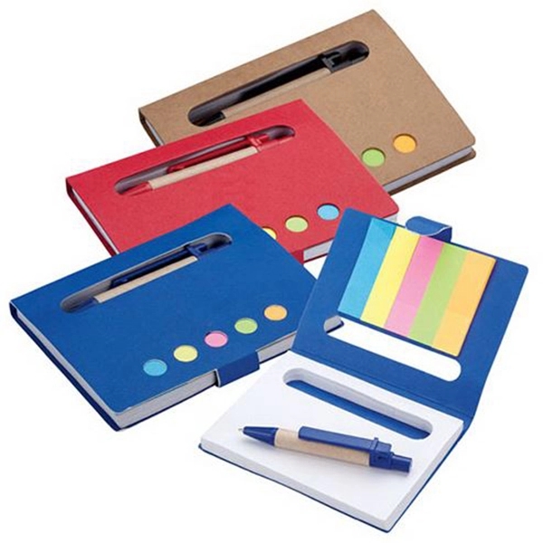 Mini Notebook with Pen & Flags 2