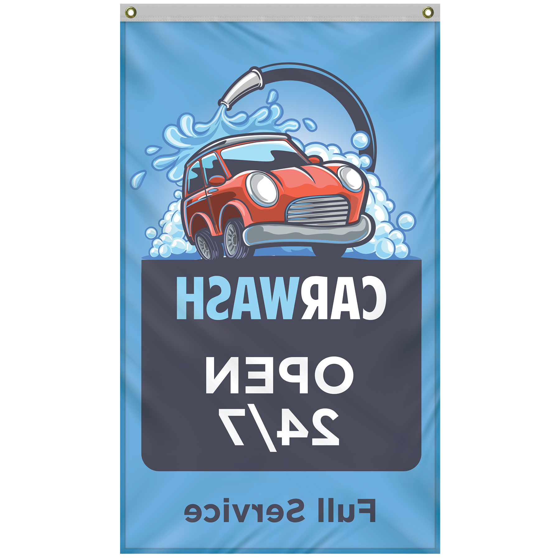 Banner Kit with 3' x 5' Flag and White Bracket 14