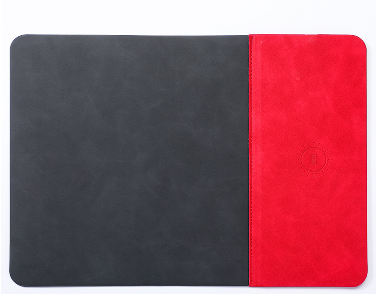 PU Leather Wireless Charging Mouse Pad 6
