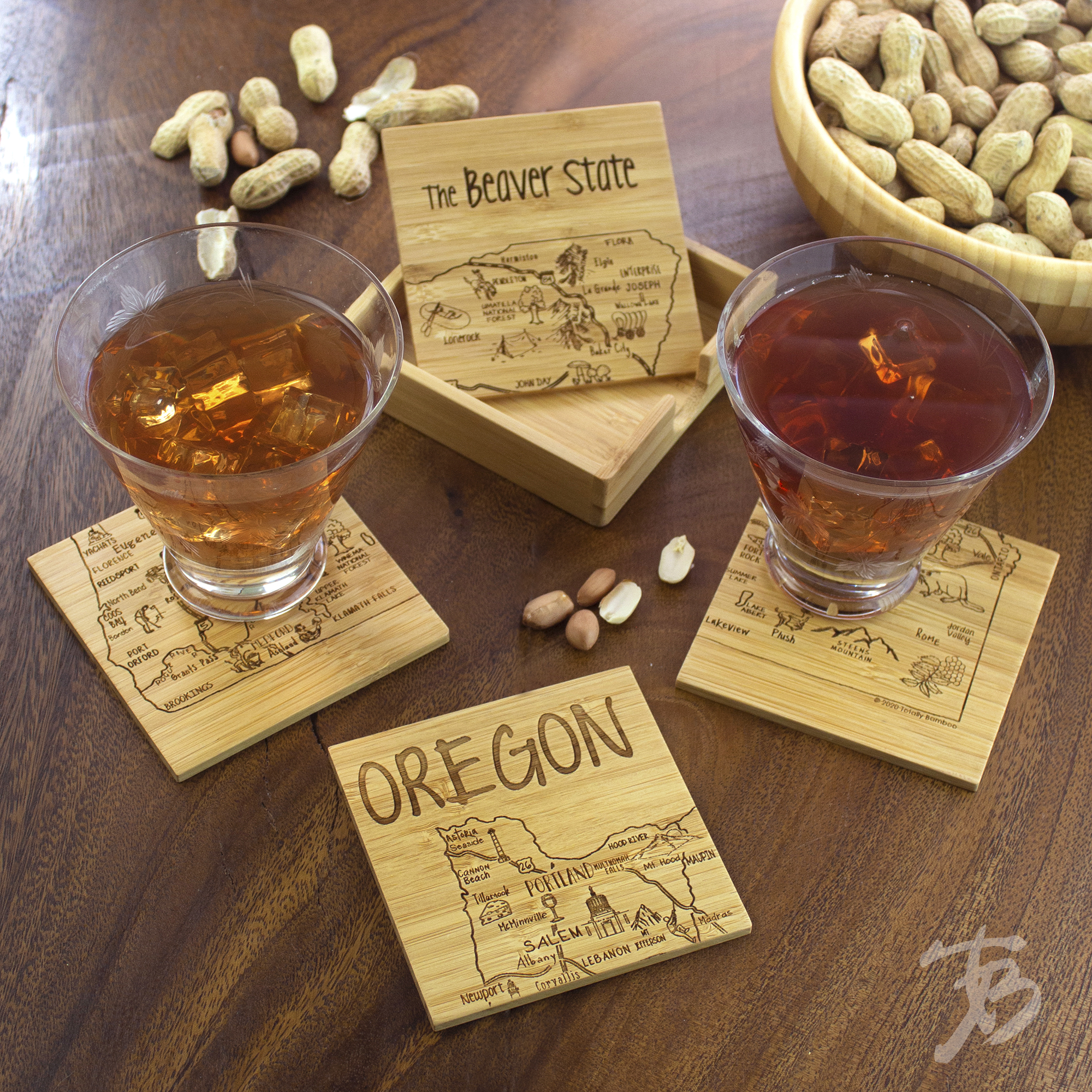 Oregon Puzzle Coaster Set 3