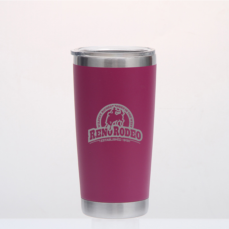 20 Oz Double Wall Stainless Steel Vacuum Tumbler With Lid 6